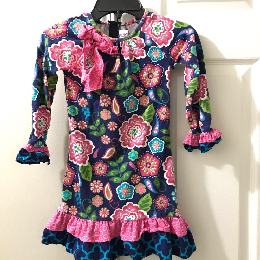 Bright floral dress